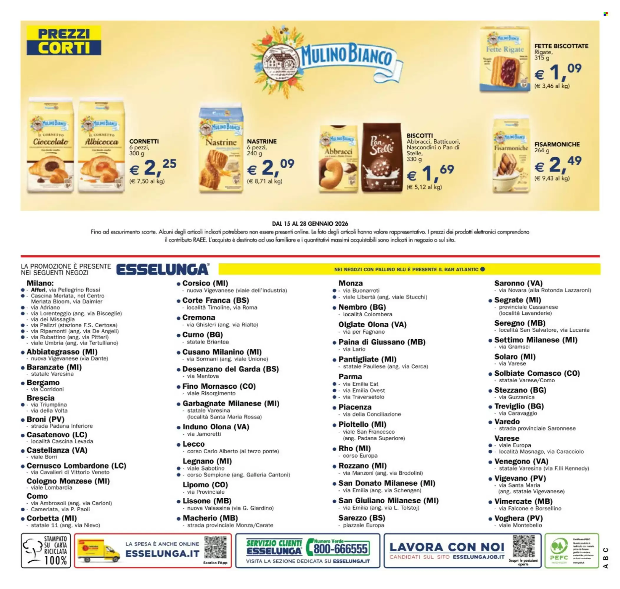 Volantino Esselunga 15/01/2026 – 28/01/2026