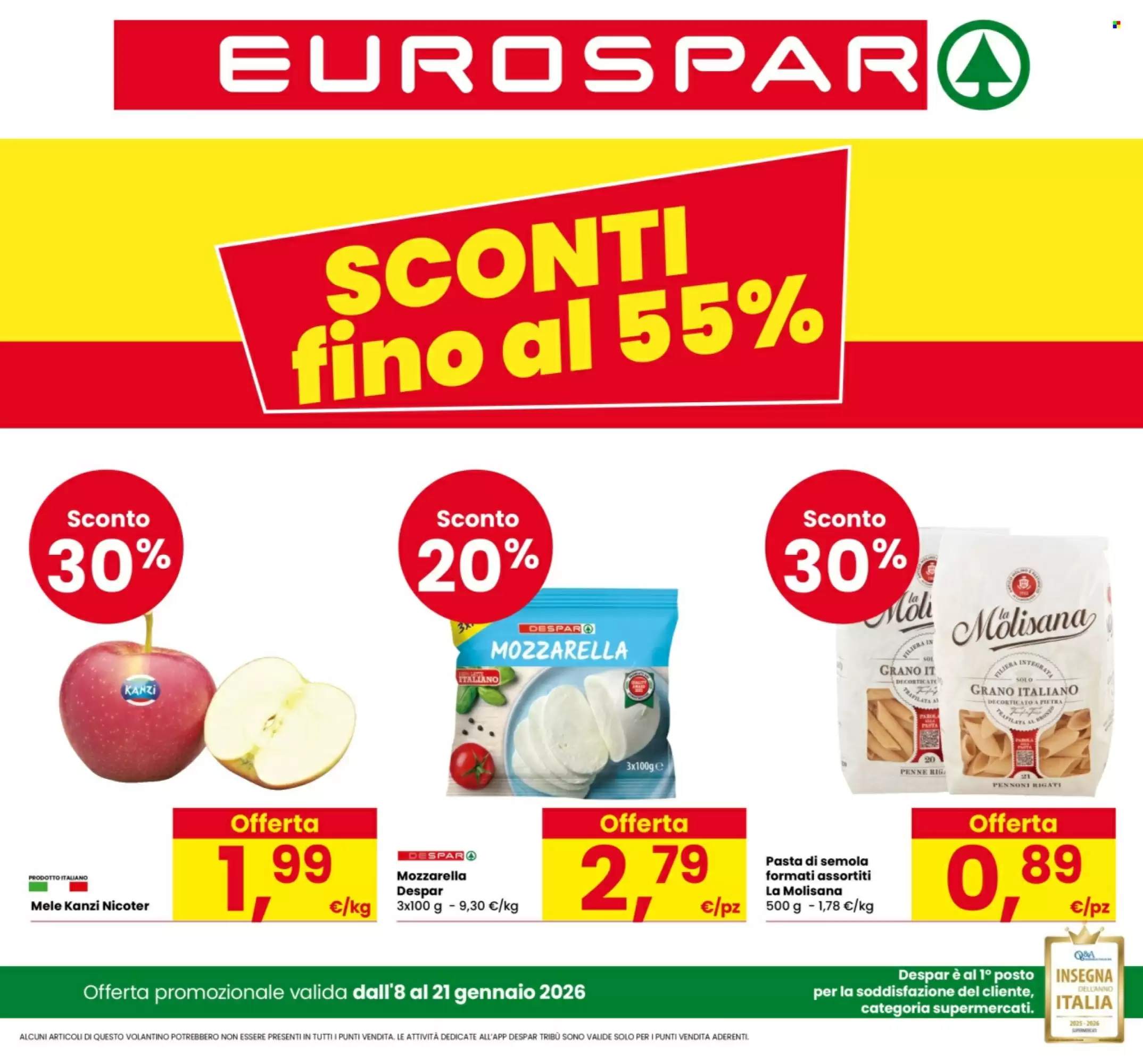 Volantino Eurospar 08/01/2026 – 21/01/2026