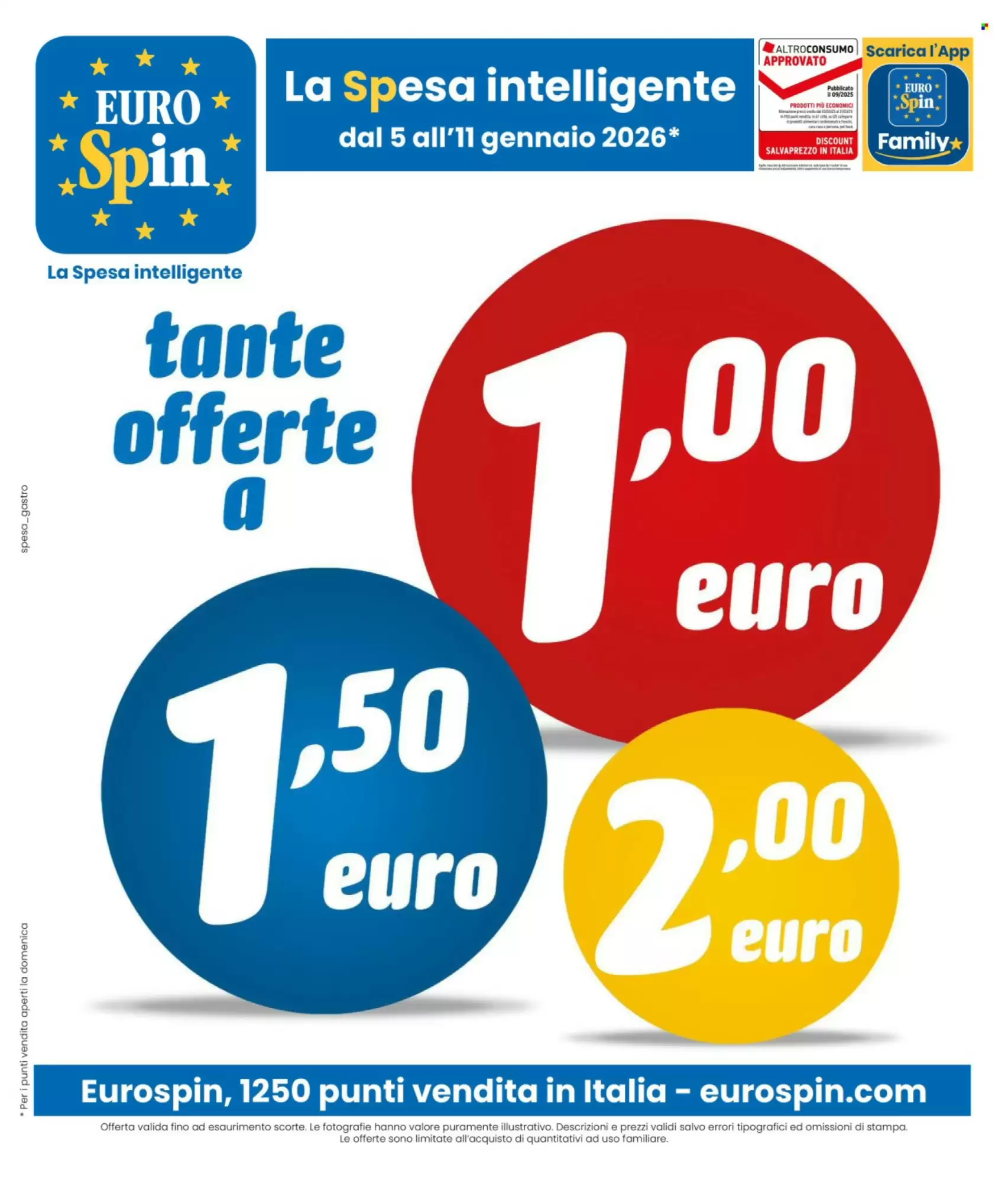 Volantino Eurospin 05/01/2026 – 11/01/2026