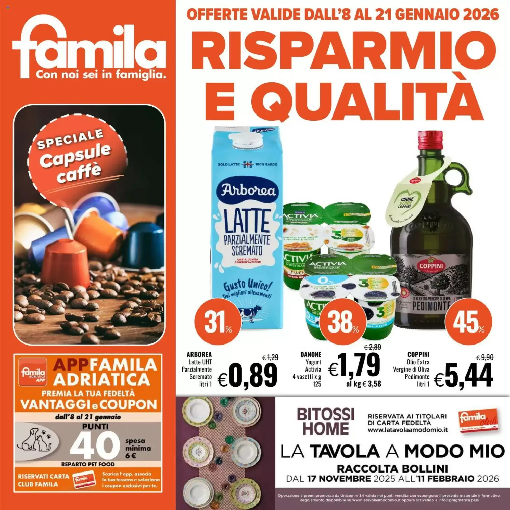 Volantino Famila 08/01/2026 – 21/01/2026