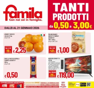 Volantino Famila 08/01/2026 – 21/01/2026