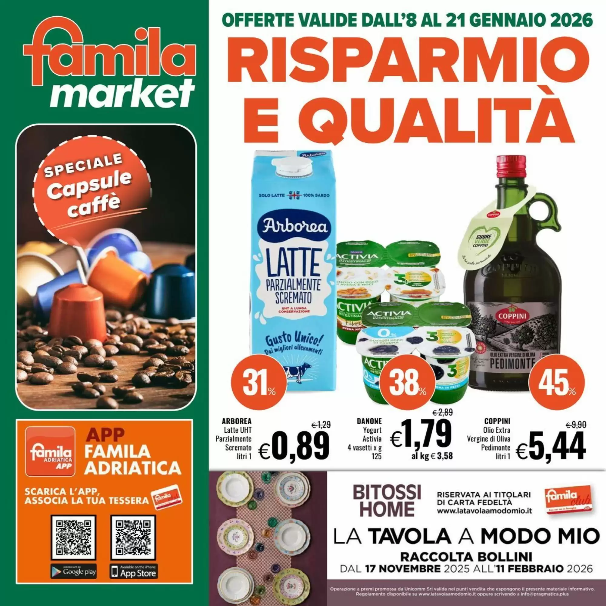 Volantino Famila Market 08/01/2026 – 21/01/2026