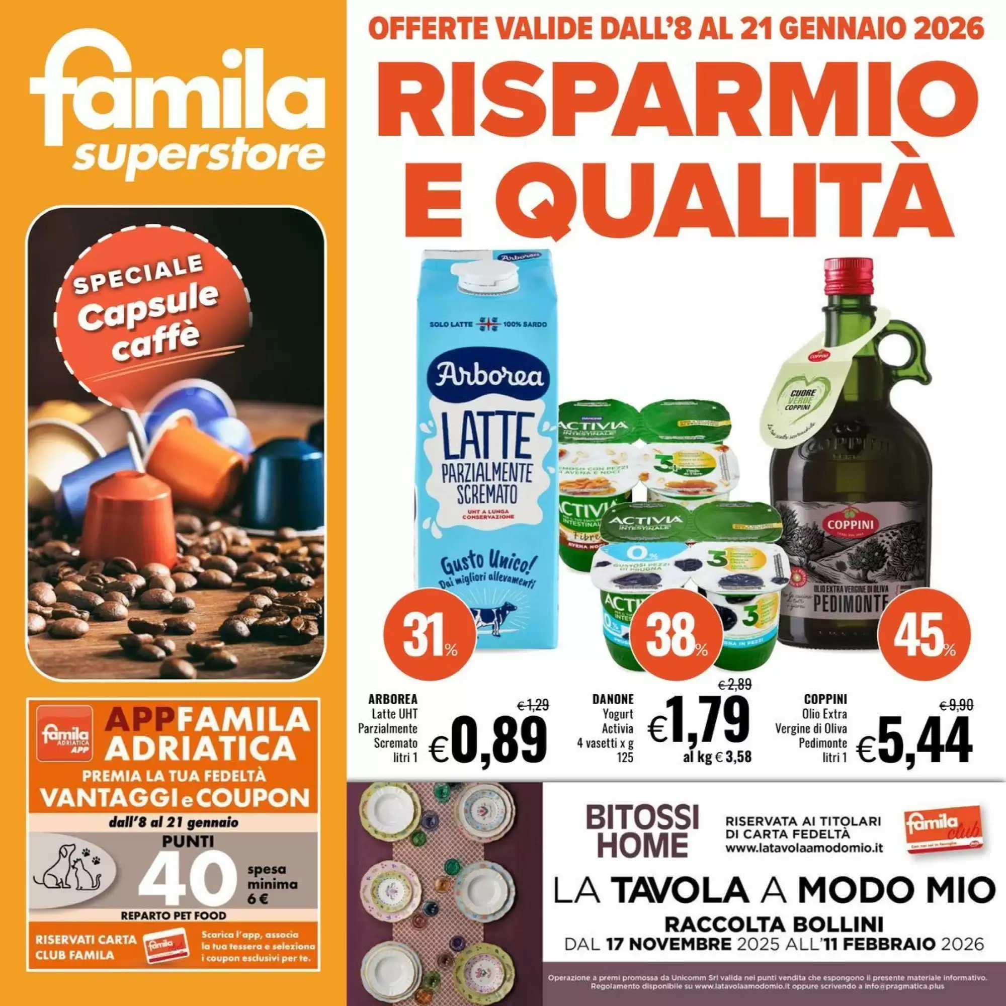Volantino Famila Superstore 08/01/2026 – 21/01/2026