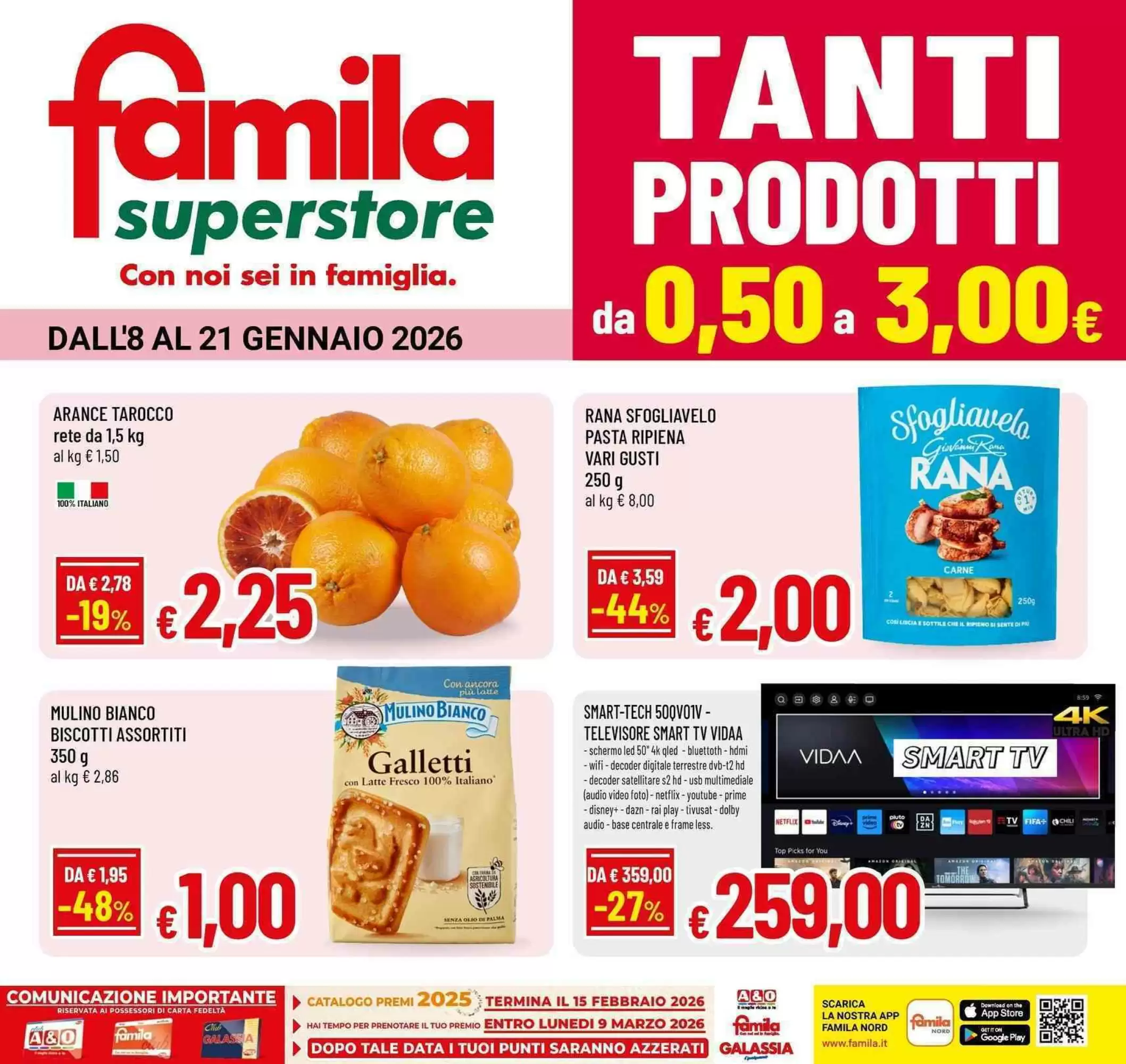 Volantino Famila Superstore 08/01/2026 – 21/01/2026