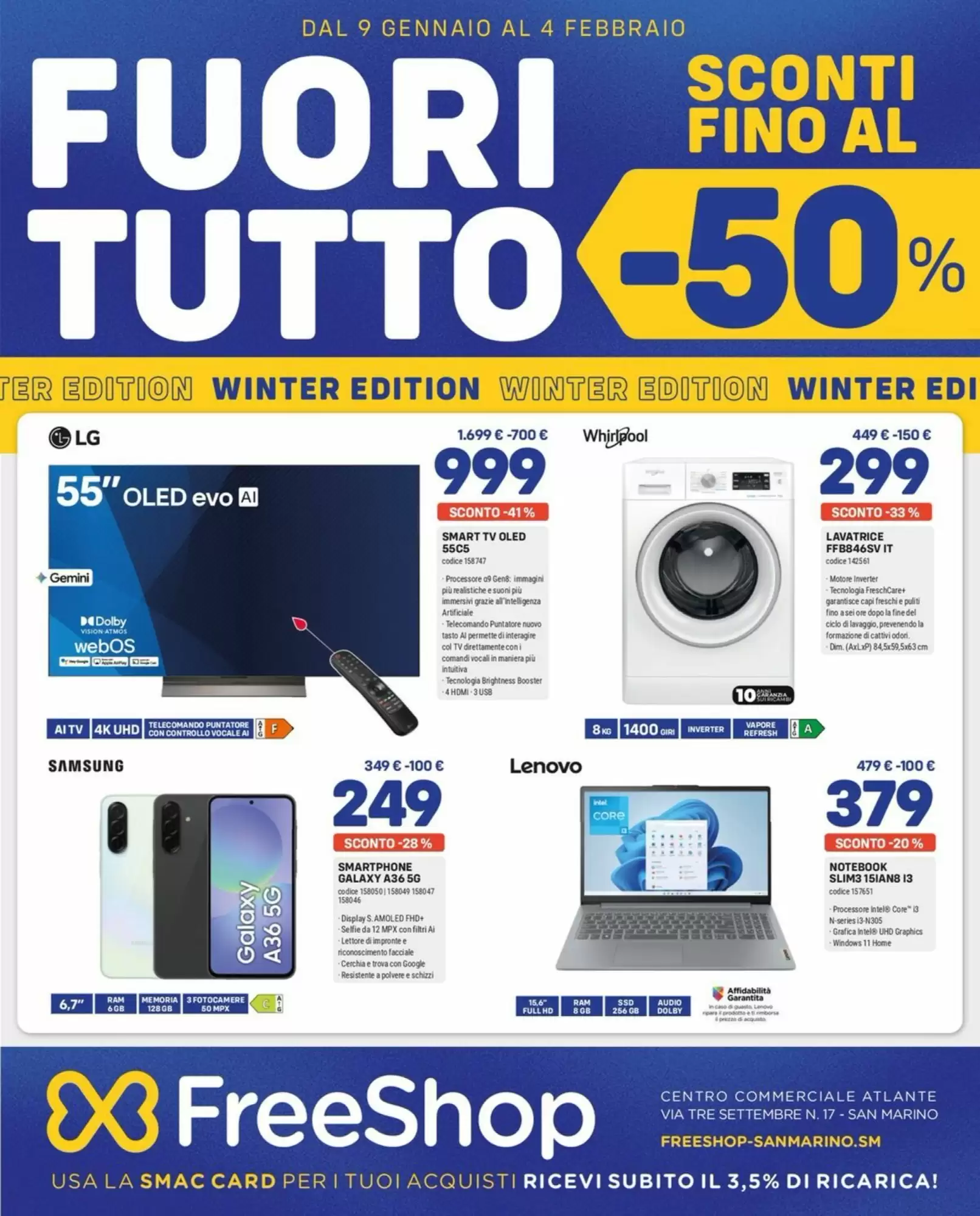 Volantino FreeShop 09/01/2026 – 04/02/2026