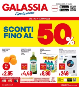 Volantino Galassia 02/01/2026 – 14/01/2026
