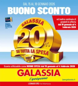 Volantino Galassia 15/01/2026 – 18/01/2026