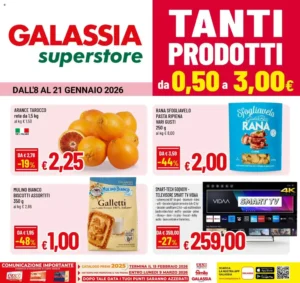 Volantino Galassia superstore 08/01/2026 – 21/01/2026