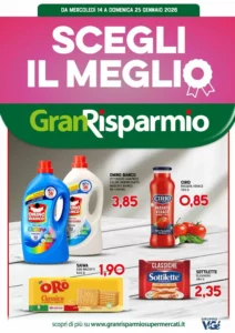 Volantino Gran Risparmio 14/01/2026 – 25/01/2026