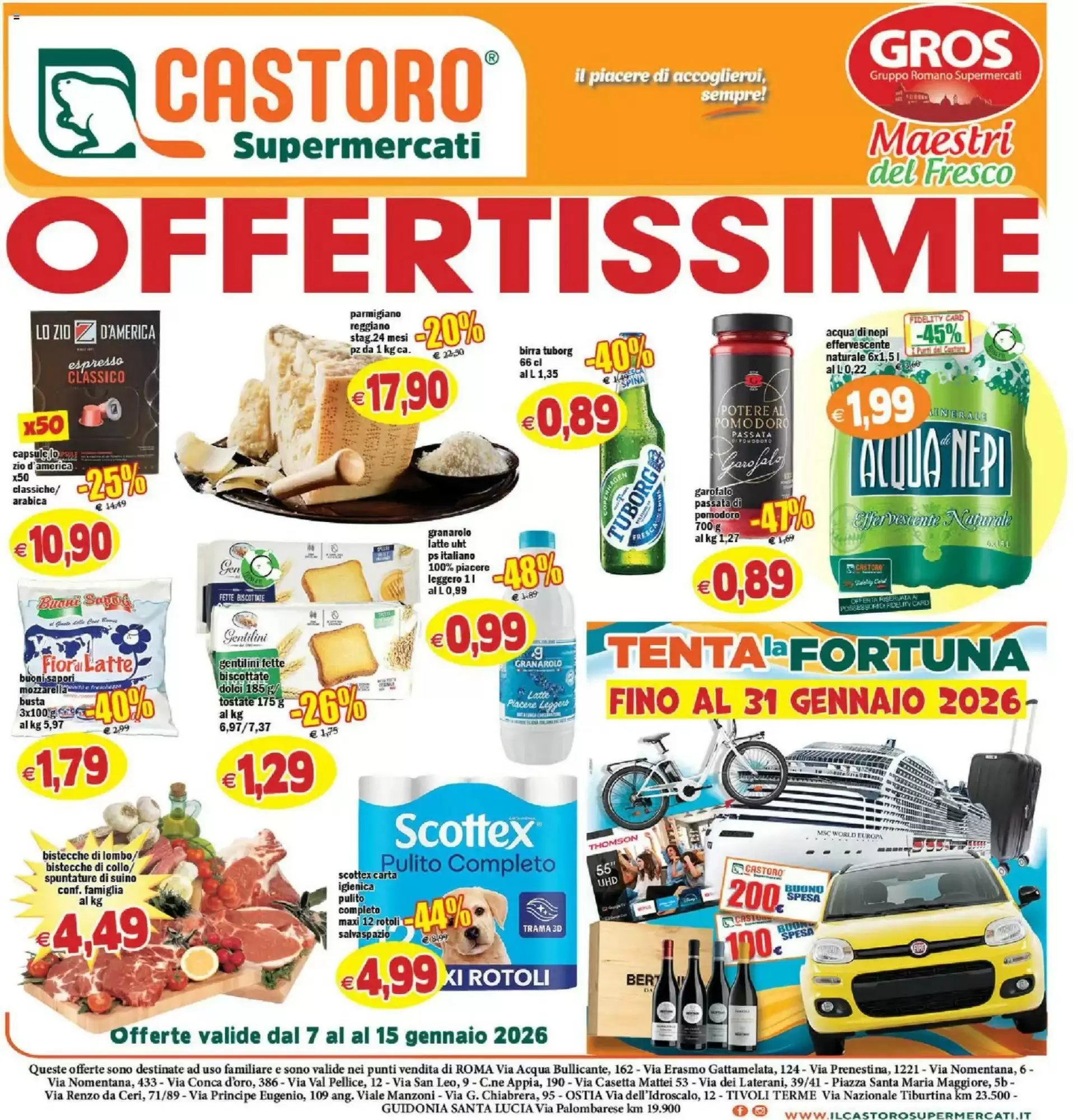 Volantino Il Castoro Supermercati 07/01/2026 – 15/01/2026