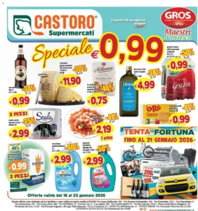 Volantino Il Castoro Supermercati 16/01/2026 – 25/01/2026