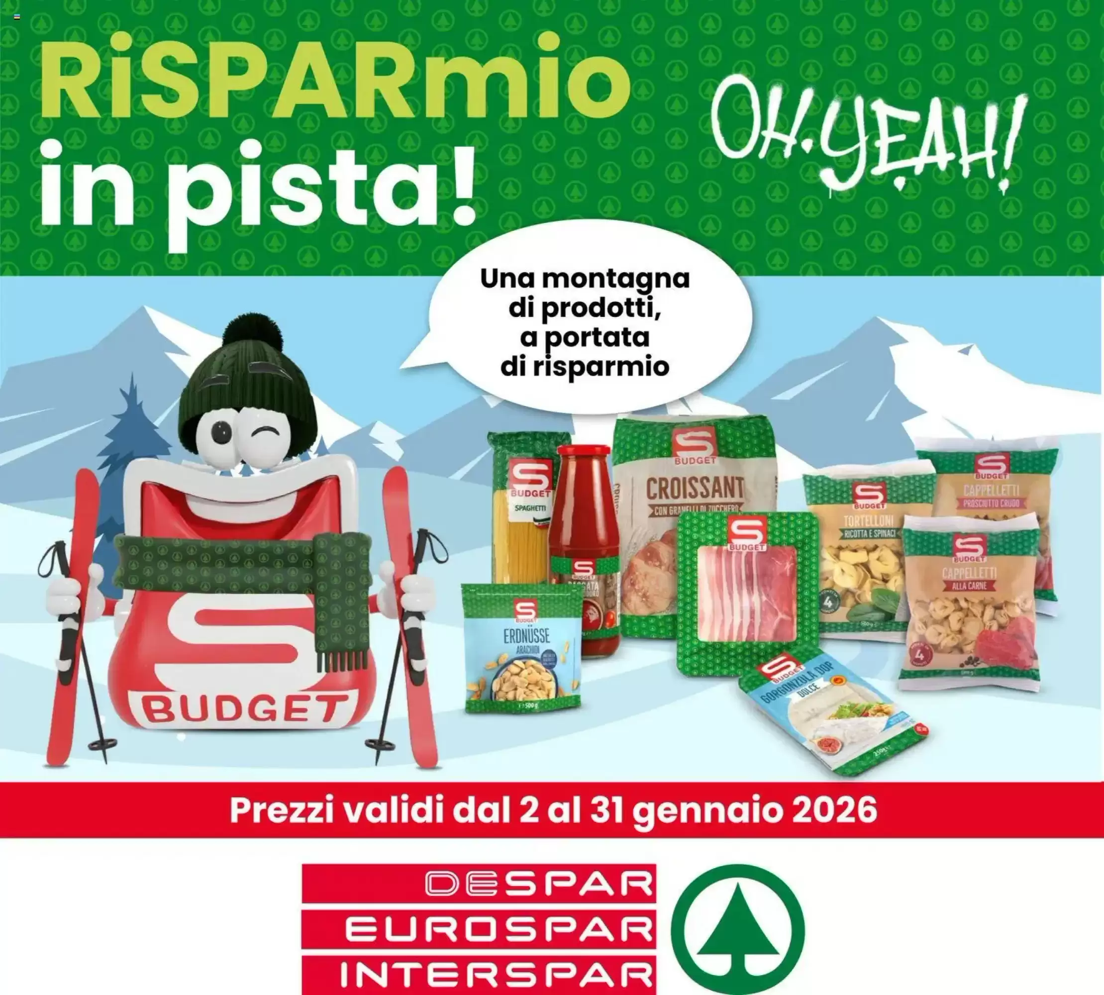 Volantino Interspar 02/01/2026 – 31/01/2026