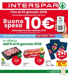 Volantino Interspar 08/01/2026 – 14/01/2026
