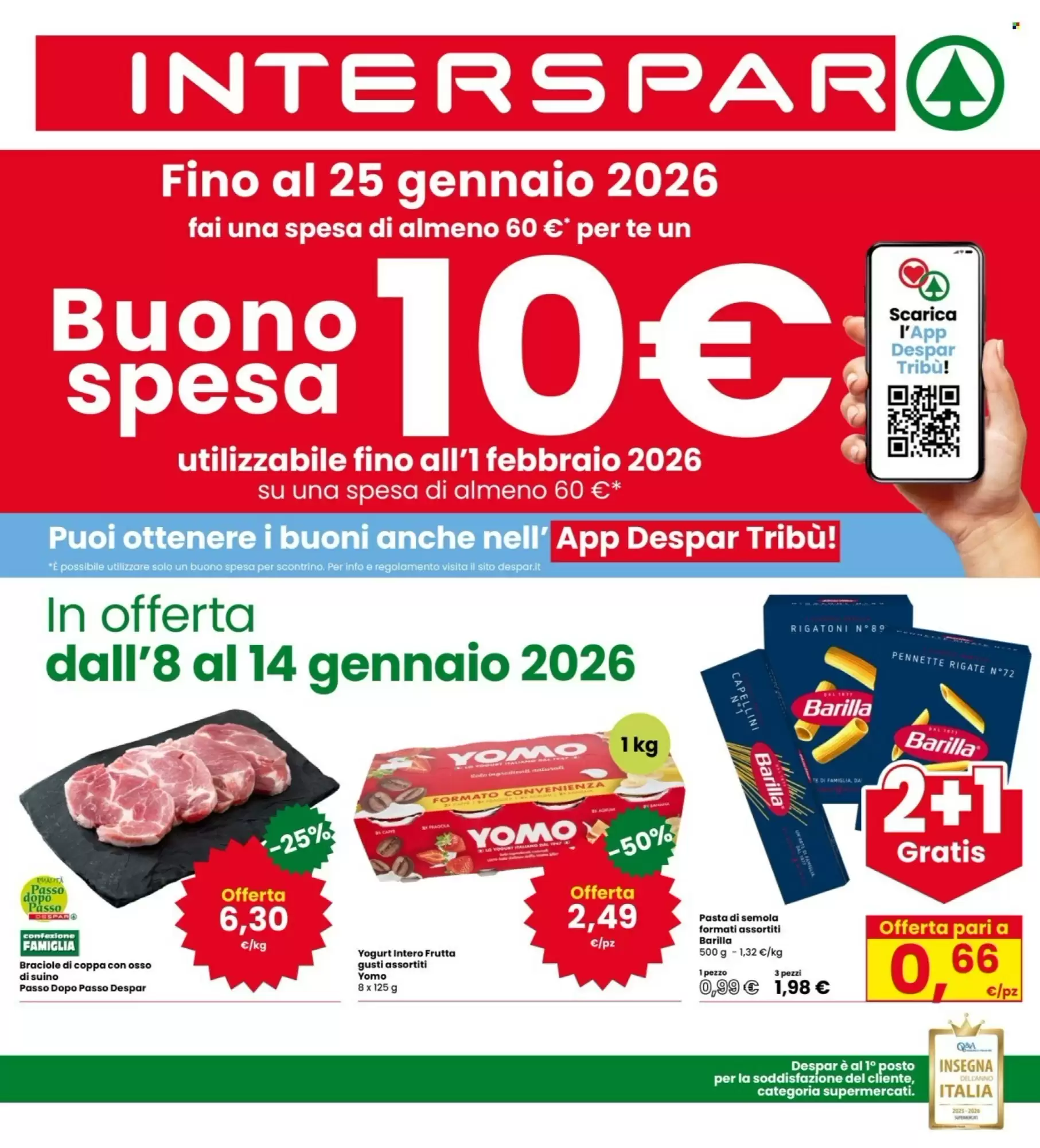Volantino Interspar 08/01/2026 – 14/01/2026