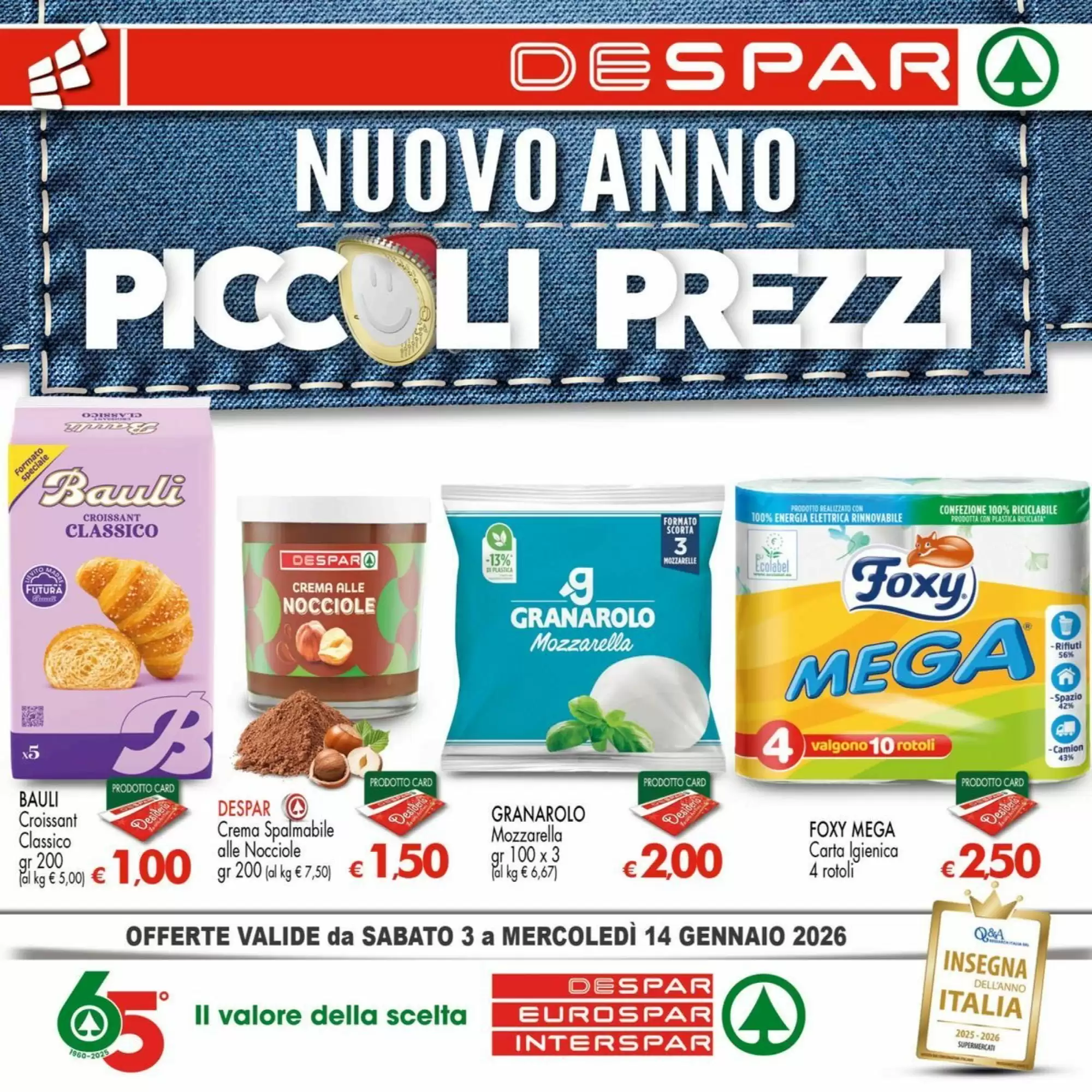 Volantino Interspar 03/01/2026 – 14/01/2026
