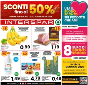 Volantino Interspar 12/01/2026 – 19/01/2026