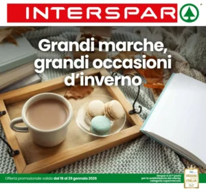 Volantino Interspar 16/01/2026 – 29/01/2026