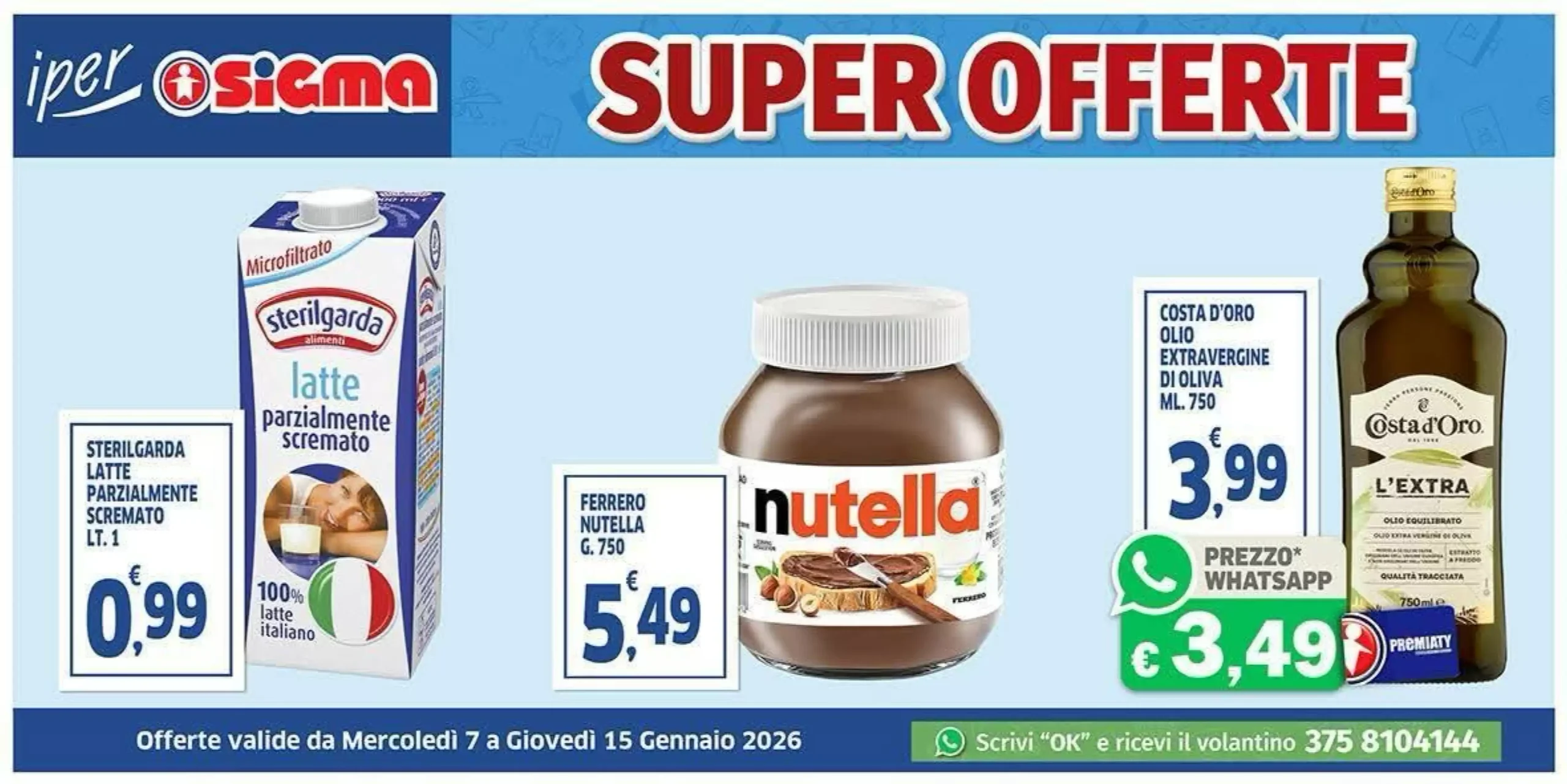 Volantino Iper Sigma 07/01/2026 – 15/01/2026