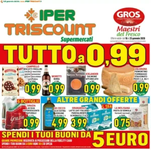 Volantino Iper Triscount 16/01/2026 – 25/01/2026