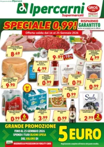 Volantino Ipercarni 16/01/2026 – 25/01/2026