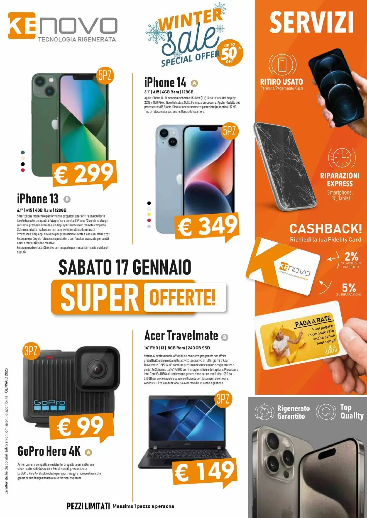 Volantino Kenovo 12/01/2026 – 17/01/2026