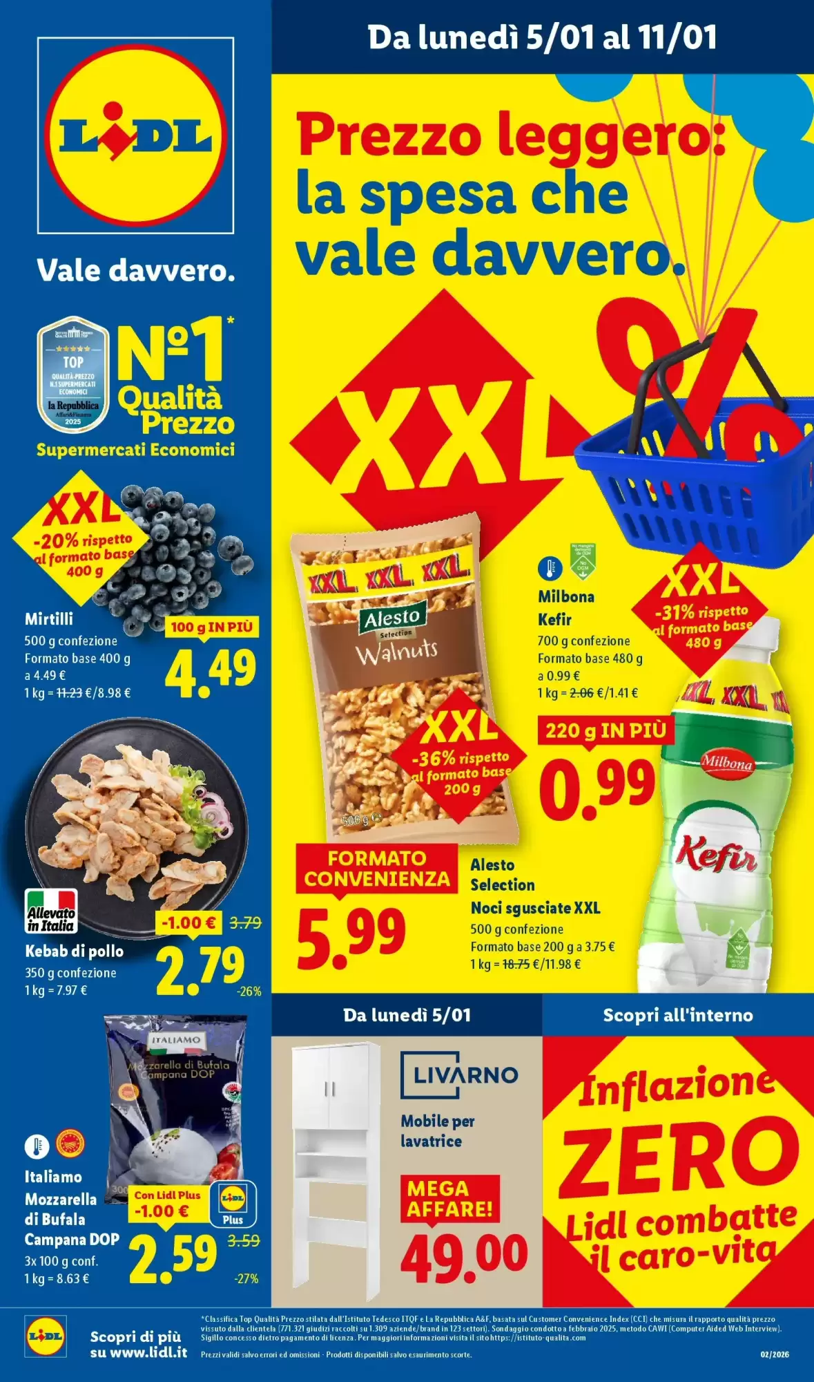 Volantino Lidl 05/01/2026 – 11/01/2026