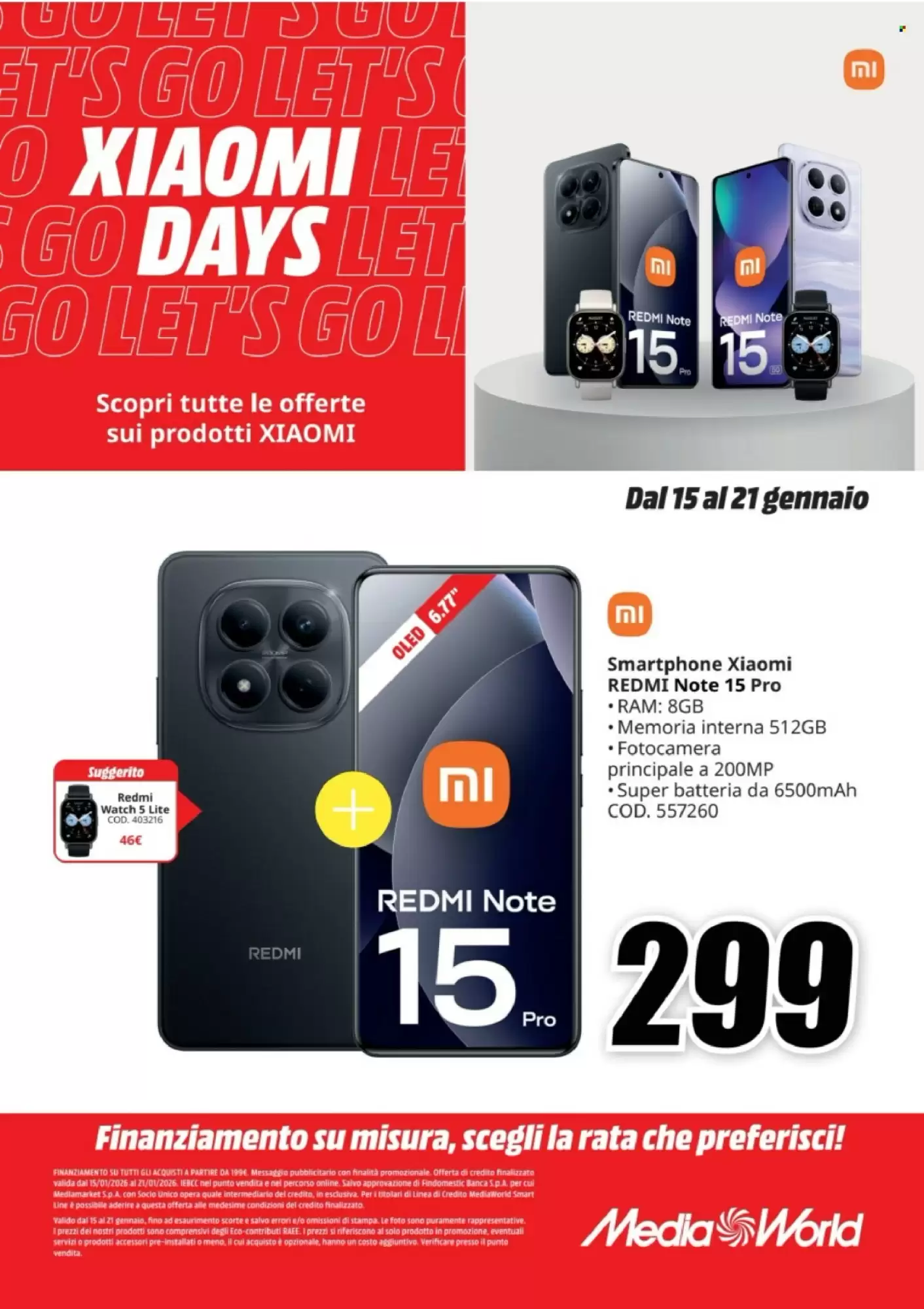 Volantino MediaWorld 15/01/2026 – 21/01/2026
