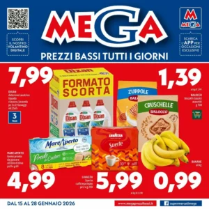 Volantino MEGA 15/01/2026 – 28/01/2026