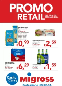 Volantino Migross Supermercati e Market 15/01/2026 – 28/01/2026
