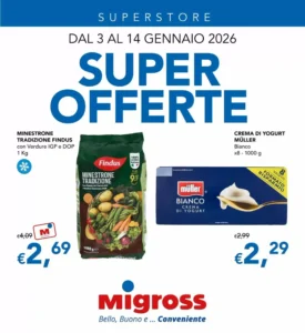 Volantino Migross Superstore 03/01/2026 – 14/01/2026