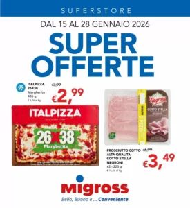 Volantino Migross Superstore 15/01/2026 – 28/01/2026