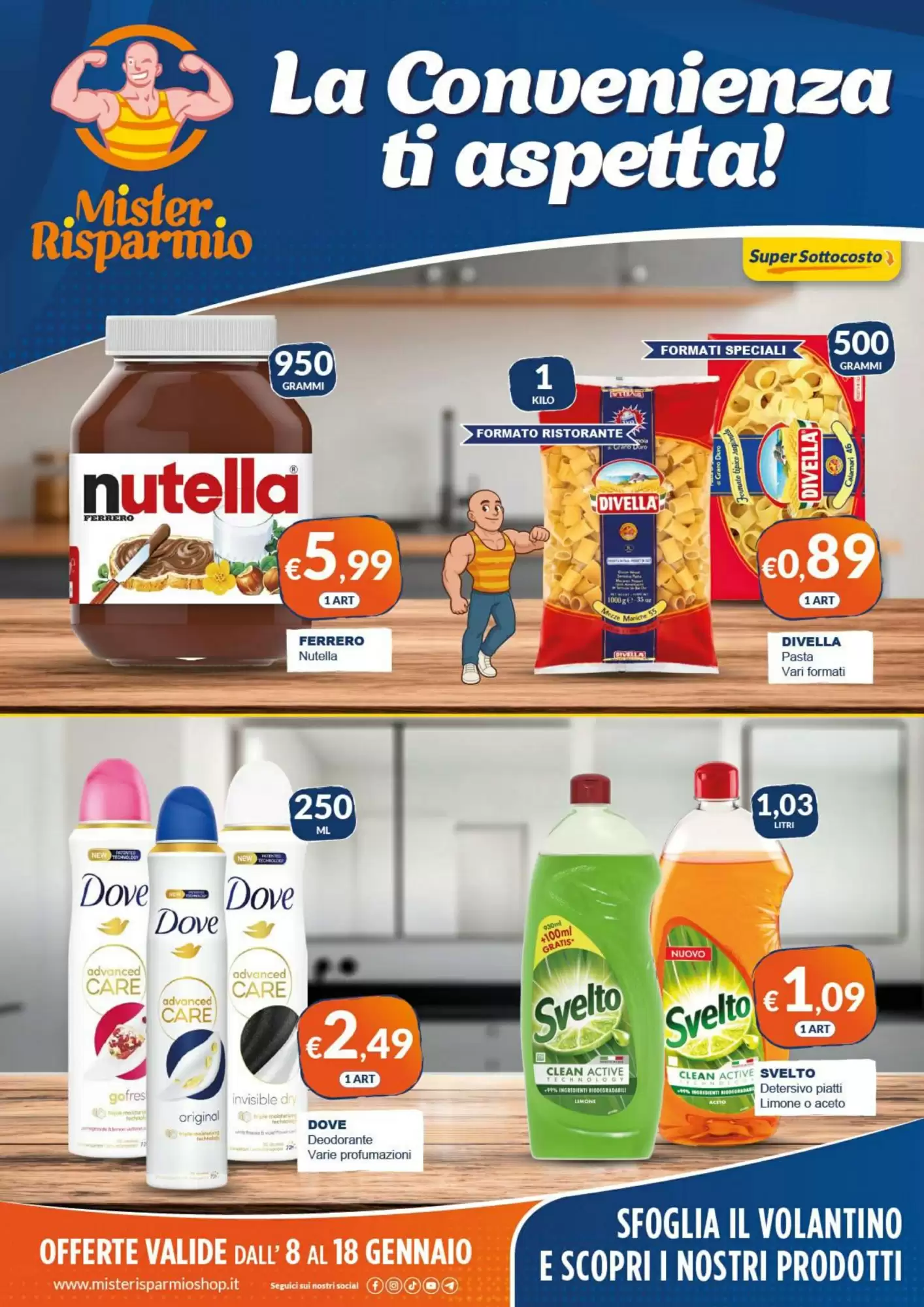 Volantino Mister Risparmio 08/01/2026 – 18/01/2026
