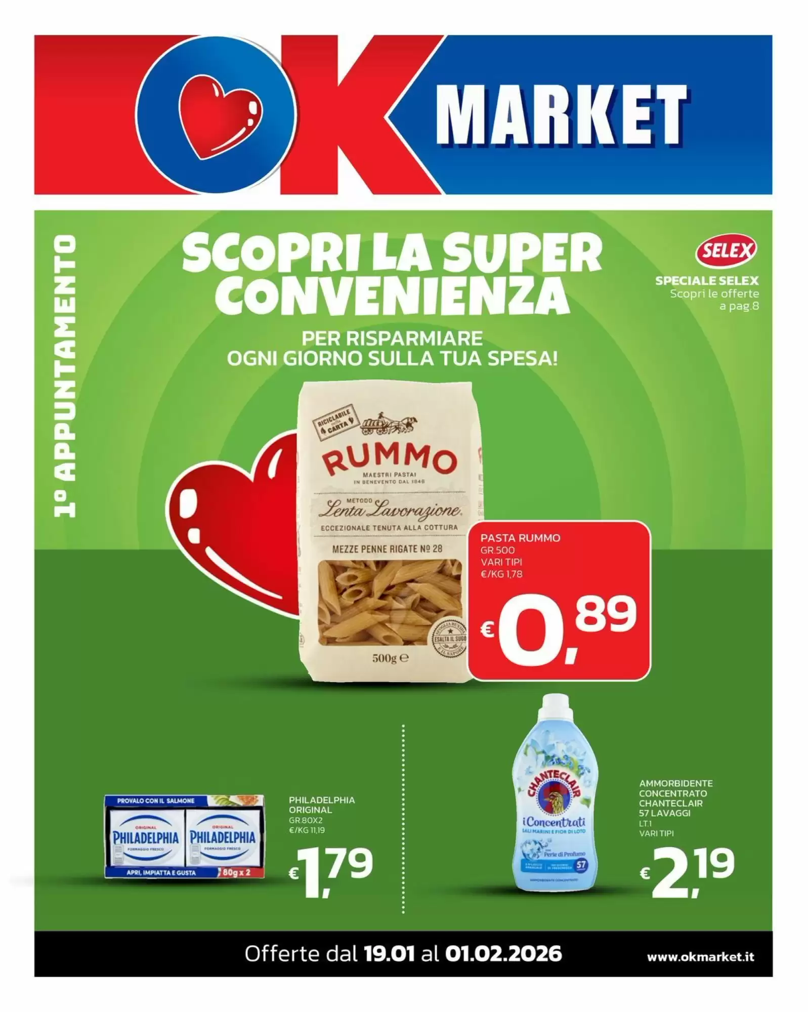 Volantino Ok Market 19/01/2026 – 01/02/2026