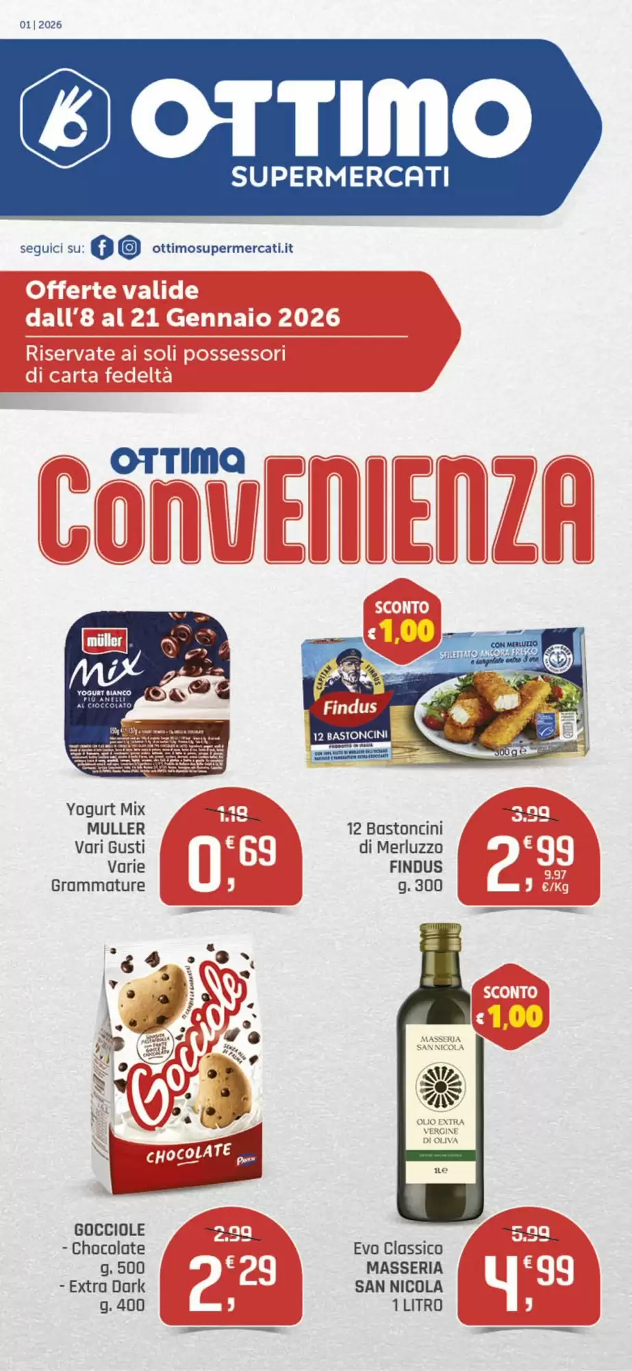 Volantino Ottimo Market 08/01/2026 – 21/01/2026