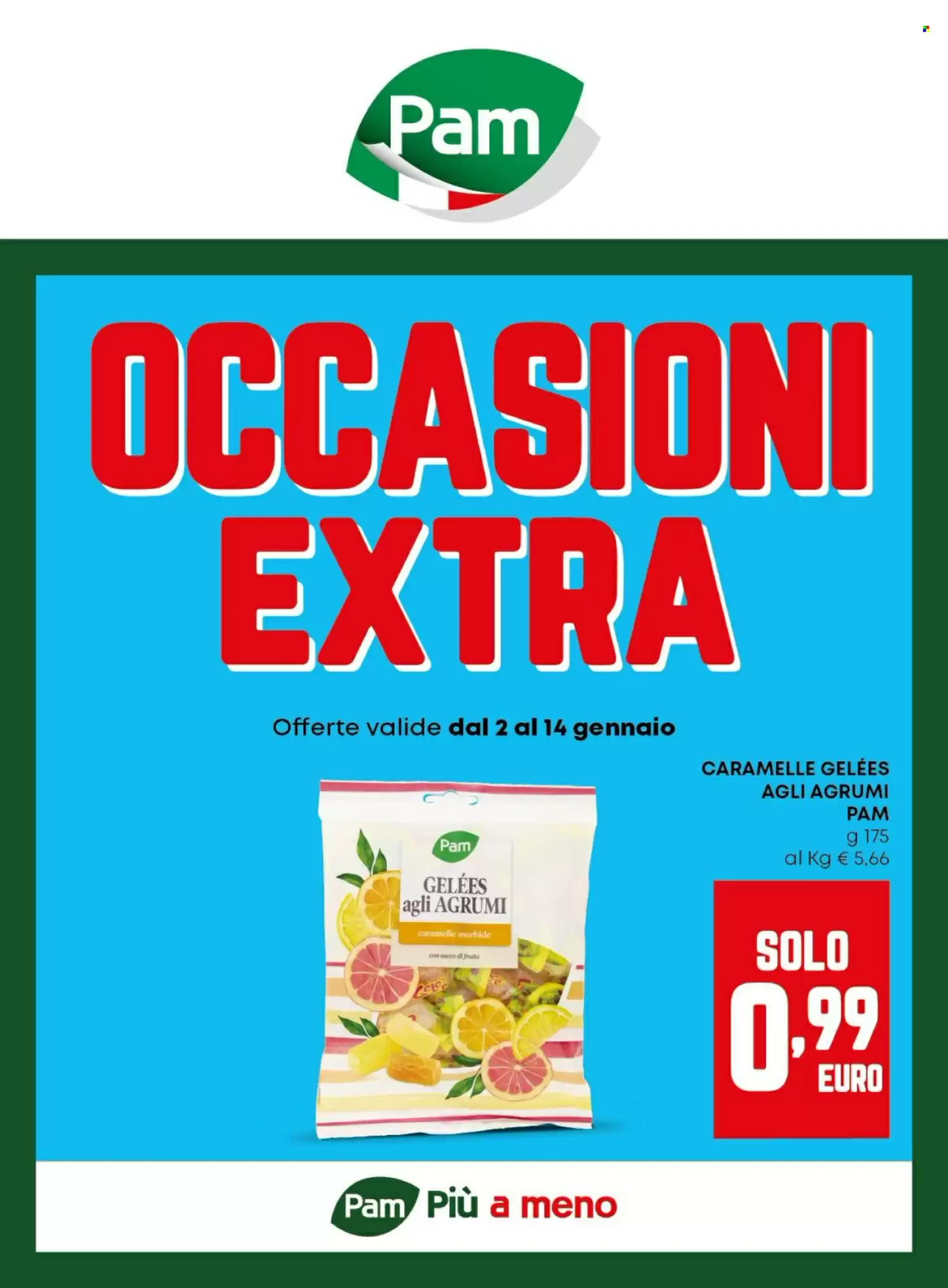 Volantino Pam 02/01/2026 – 14/01/2026