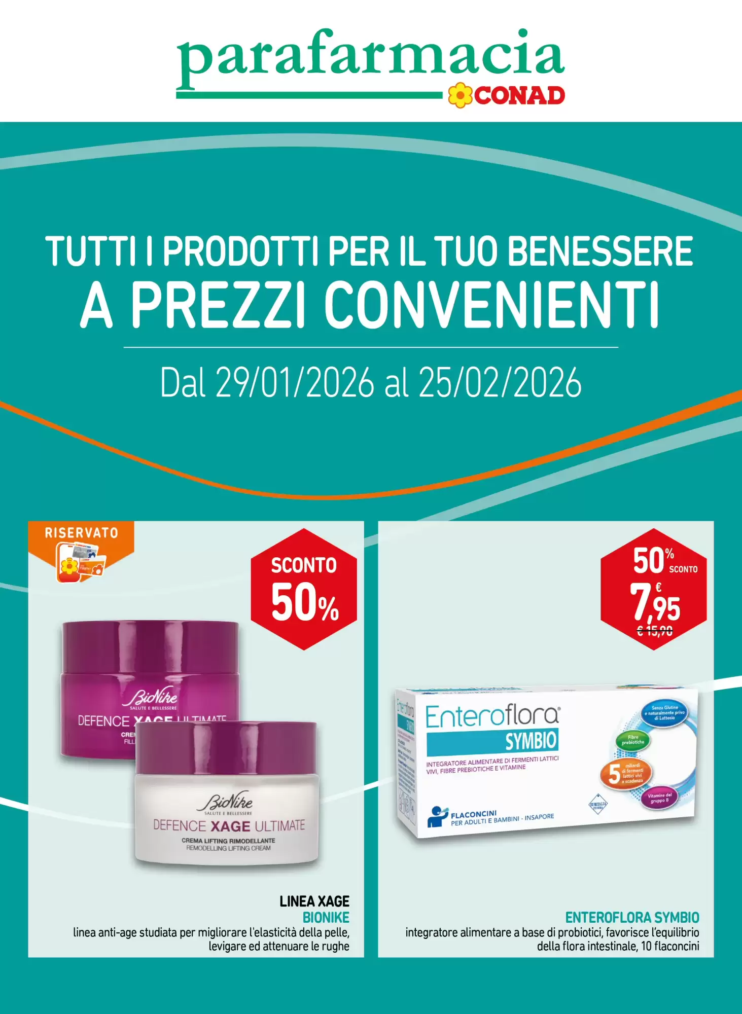 Volantino Parafarmacia Conad 29/01/2026 – 25/02/2026
