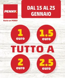 Volantino PENNY 15/01/2026 – 25/01/2026