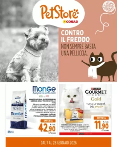 Volantino Pet Store Conad 07/01/2026 – 28/01/2026