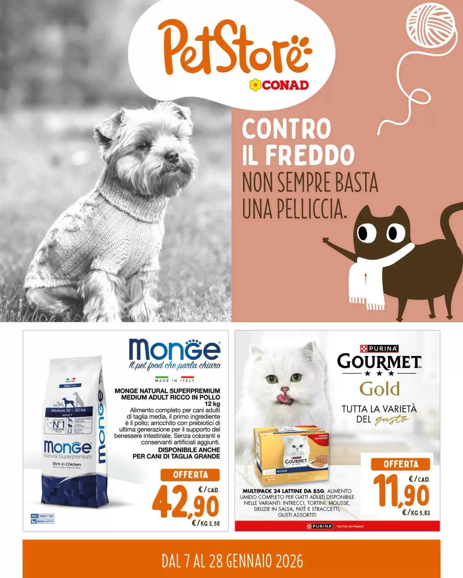 Volantino Pet Store Conad 07/01/2026 – 28/01/2026
