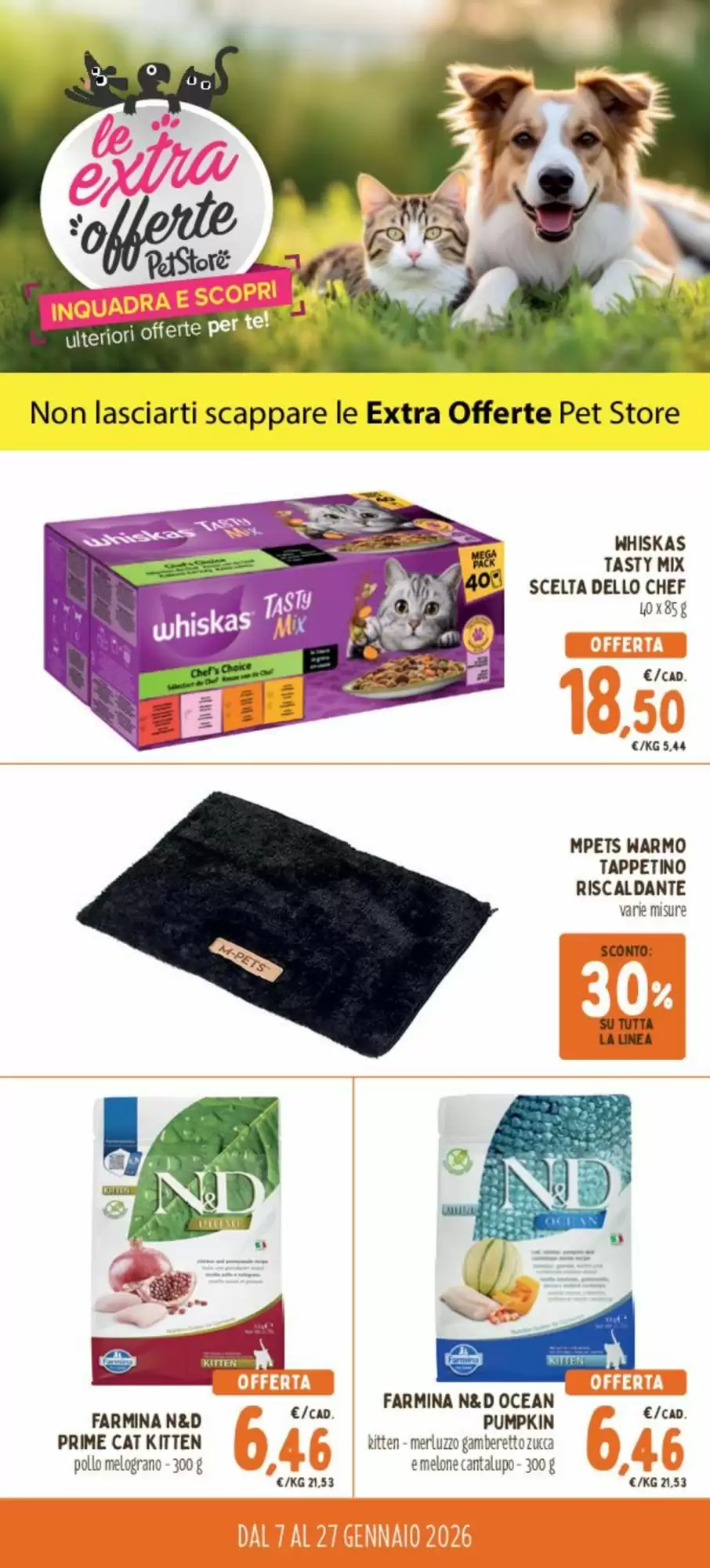 Volantino Pet Store Conad 07/01/2026 – 27/01/2026