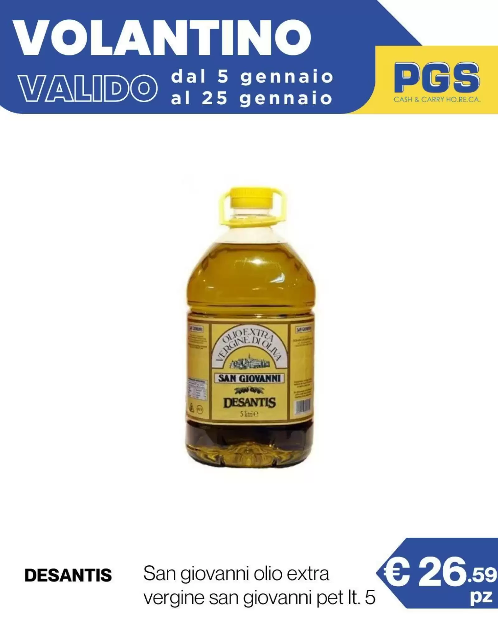 Volantino PGS Cash&Carry 05/01/2026 – 25/01/2026