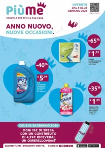 Volantino Pi&ugrave;Me 05/01/2026 – 26/01/2026