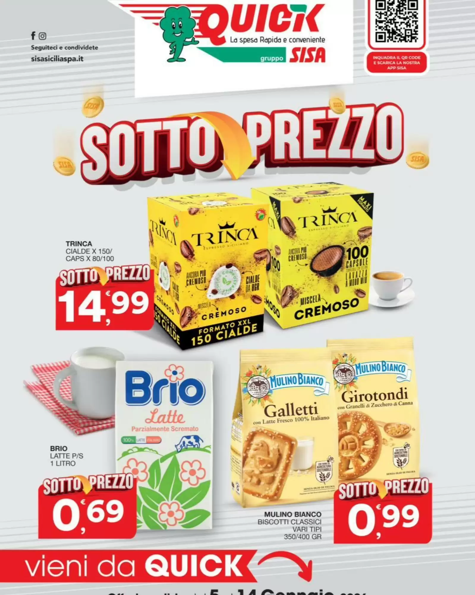 Volantino Quick Sisa 05/01/2026 – 18/01/2026