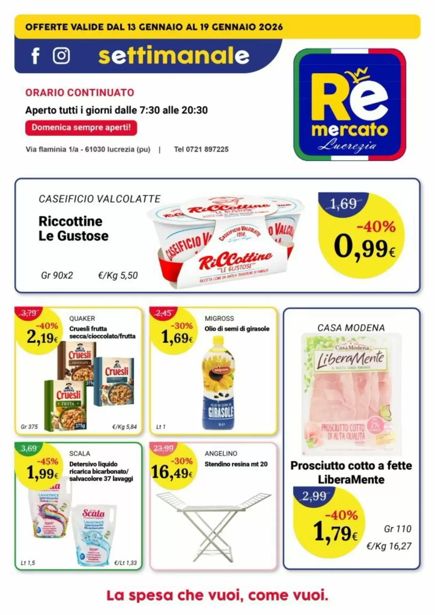 Volantino Re Mercato Lucrezia 13/01/2026 – 19/01/2026