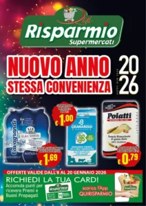 Volantino Risparmio Supermercati 08/01/2026 – 20/01/2026