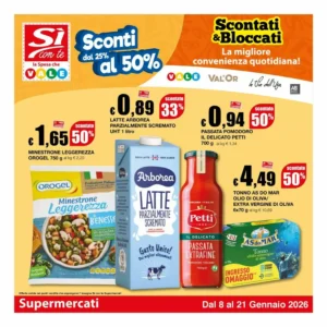 Volantino S&igrave; con te Supermercati 08/01/2026 – 21/01/2026