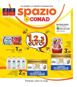Volantino Spazio Conad 16/01/2026 – 29/01/2026
