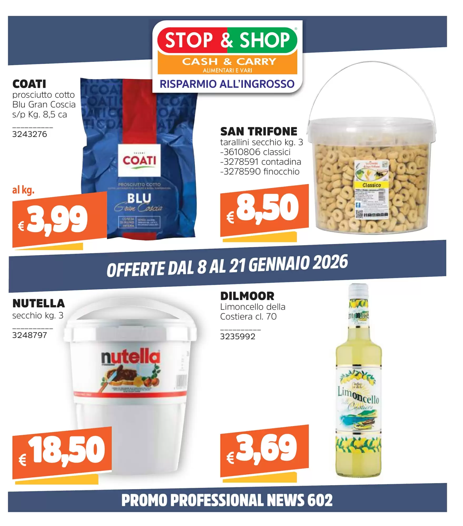 Volantino Stop&Shop 08/01/2026 – 21/01/2026