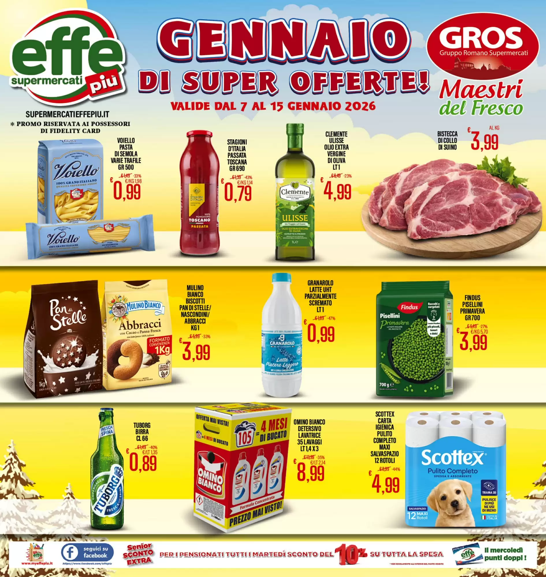 Volantino Supermercati EffePi&ugrave; 07/01/2026 – 15/01/2026