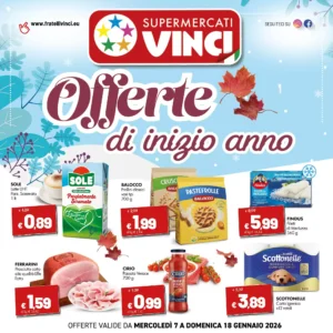 Volantino Supermercati Vinci 07/01/2026 – 18/01/2026